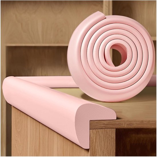 Exquisite Schaumstoff-sicherheitsstreifen Für Tischecken, Pinkfarbene 2 M Lange Kantenschutzleisten Mit Stoßdämpfer