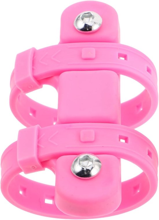 Fahrradflaschenhalter – Verstellbarer Halter – Trinkflasche Für Unterwegs – Weicher Silikonschutz – Universelle Passform – Pink
