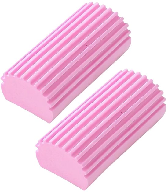 Dailygoods - Set Mit 2 Rosa Feuchtstaubschwämmen