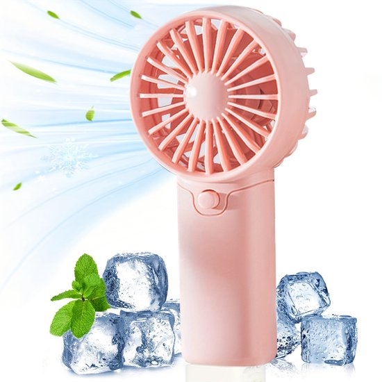 Tragbarer Mini-handventilator，leicht Und Ideal Für Büro，outdoor-aktivitäten，reisen Und Camping，nicht Im Lieferumfang Enthalten)，pink