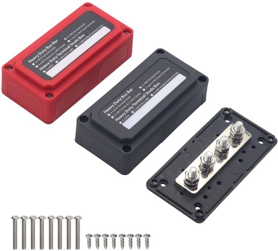 Verbindungsklemme – 2-teiliges 300-a-kupfer-hochspannungsanschlusskabel 48 V Usp, Schwarz + Rot