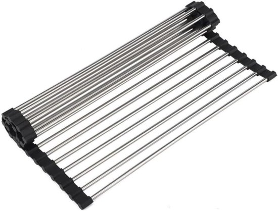 Abtropfgestell，faltbar Und Abnehmbar，abtropfmatte Für Spülbecken，abtropfgestell Für Tassen，abtropfgestell Für Obst Und Gemüse，schwarz，43 X 35 Cm