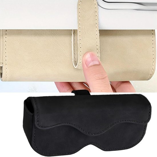 Brillen-organizer – Sonnenblendenclip – Sichere Aufbewahrung – Einfache Befestigung – 20 Cm Länge – Schwarz