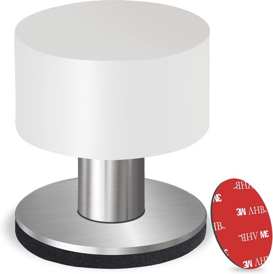 Selbstklebender Türstopper，edelstahl 304，stoßfester Türstopper，schalldämmender Türstopper，schalldämmender Türpuffer，40 X 65 Mm，schwarz-m