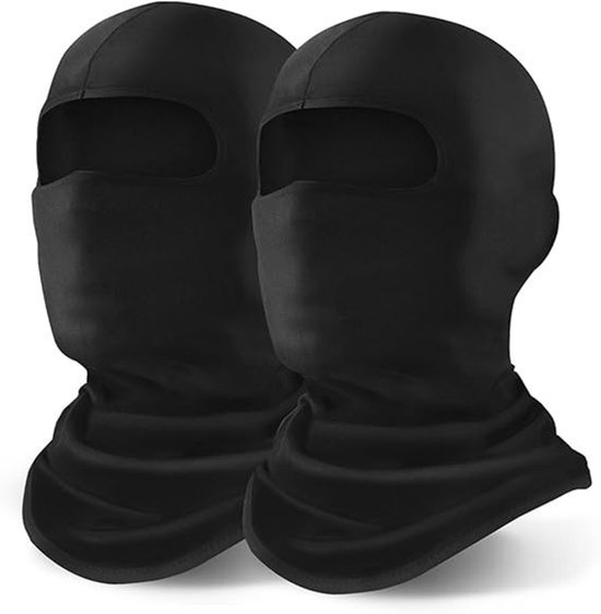 2er-pack Schwarze Sturmhauben Mit Upf 50+, Uv-schutz Für Motorräder, Visiere Für Motorradhelme Für Damen Und Herren