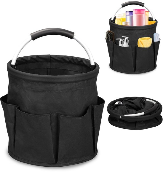 Faltbarer Reinigungseimer – 17 Liter – Schwarz