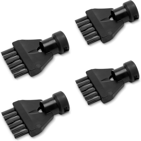 Set Mit 4 Originalen Fugenbürsten – Passend Für Kärcher Sc Easyfix Und Deluxe Dampfreiniger, Schwarz