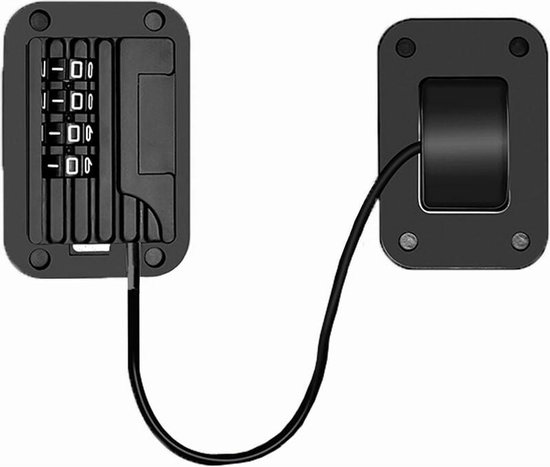 Schwarzes 2-teiliges Kühlschrankschloss，mini-kühlschrankschloss Mit Digitalem Code，geeignet Für Schränke，fenster Und Kühlschränke