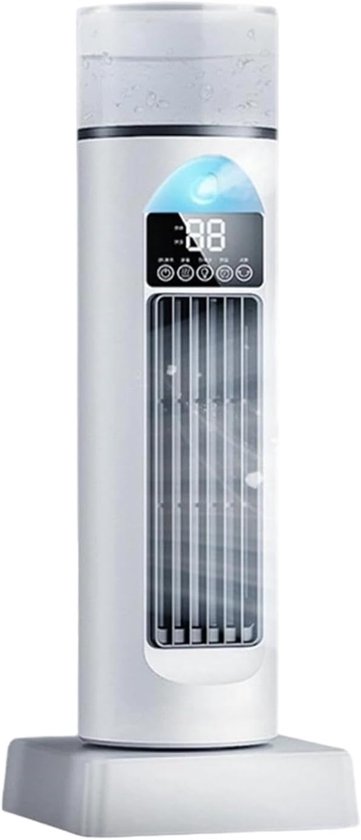 Turmventilator – Oszillierender Turmventilator Für Schlafzimmer, 120°-oszillation, Geeignet Für Zimmer, Büro, Innen- Und Außenbereich, Weiß