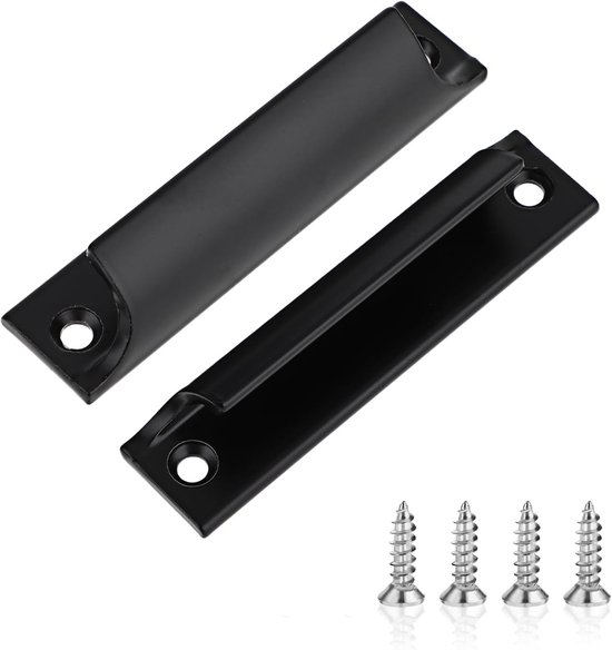 Set Mit 2 Küchenschranktürgriffen, Edelstahlgriff, Schrankgriff Für Küchentüren Und Schubladen (schwarz)
