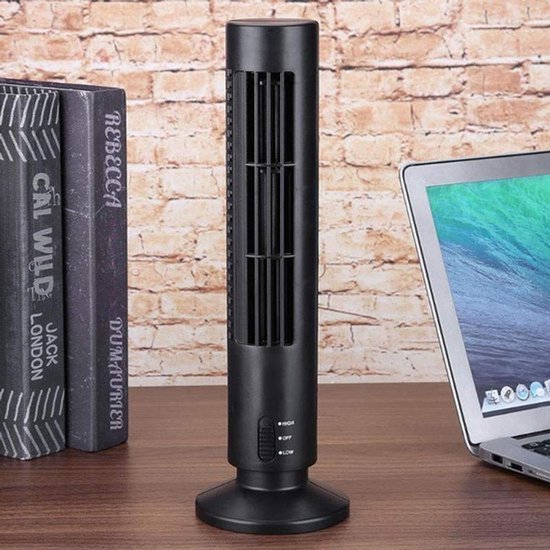 Tragbarer Luftkühler – Mini-turmventilator – Leiser Betrieb – Schwarz – Persönliche Kühlung – Usb-tischluftkühler – Geeignet Für …