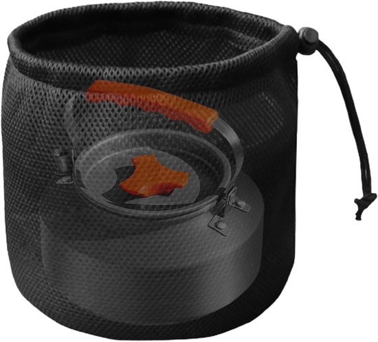 Wäscheklammerbeutel-organizer – Clipbeutel – Outdoor-aktivitäten – Elastisches Netzmaterial – 14 X 16 Cm – Schwarz