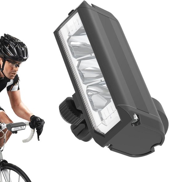 Usb-fahrradlampe – Led-fahrradbeleuchtung – Sicheres Radfahren – Hohe Helligkeit – 1200 Lumen – Schwarz
