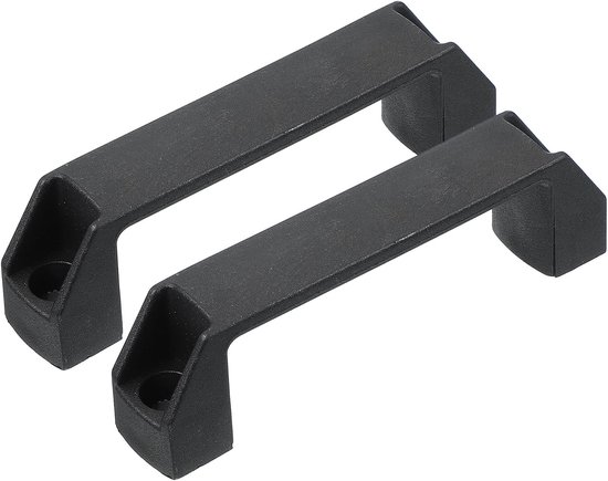 Kunststoff-ziehgriffe，lochabstand 120 Mm，2 Stück Quadratische Schubladengriffe，küchenbeschläge Für Gepäck，türen Und Schränke，schwarz