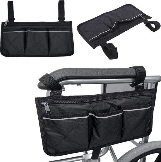 Rollstuhltasche Geeignet Für Rollstühle, Elektroroller, Rollatoren Usw. (schwarz)
