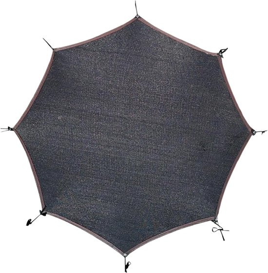 Sonnenschutz Für Trampolin – Uv-schutzdach – Für Outdoor-aktivitäten – Wasserdichtes Nylonmaterial – Geeignet Für 6/8-zoll-stangen – Schwarz