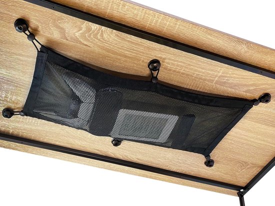 Bohrfreies Aufbewahrungsnetz Für Den Schreibtisch – 65 X 25 Cm – Kabelmanagement-netz – Unsichtbarer Stauraum Unter Dem Schreibtisch – Schwarz