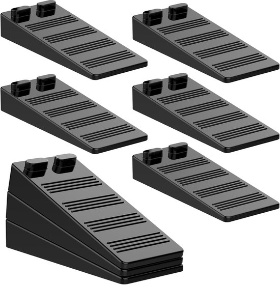Türstopper – 9,3 X 1,5 X 4 Cm – 8 Stück – Türstopper – Schwarz – Robuster Türstopper