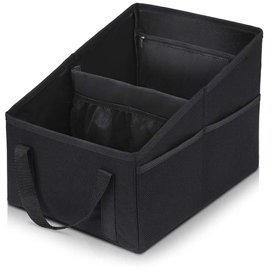 Auto-organizer Und Aufbewahrungstasche，31 X 25 X 25 Cm，faltbare Aufbewahrungsbox Für Vorder- Und Rücksitze，schwarz