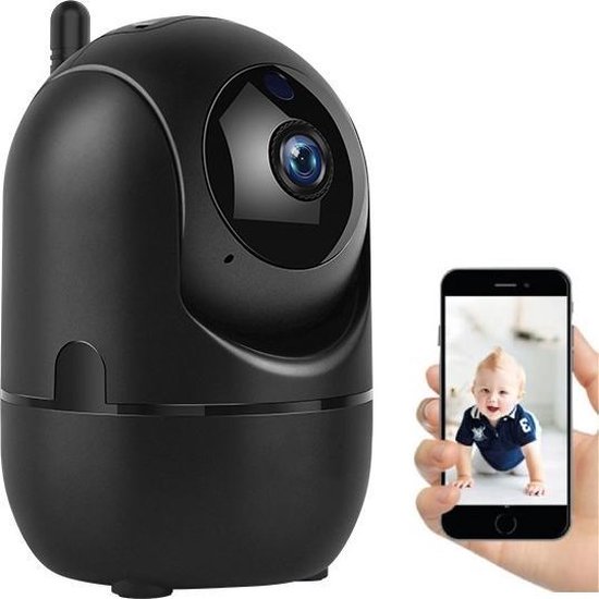 Sicherheitskamera – Ip-kamera – 1080p – Sprachfunktion – 360° Drehbar – Schwarz