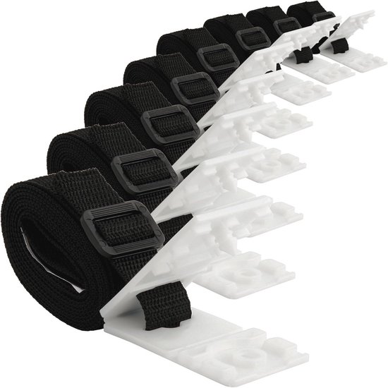 Poolrollenhalter – Abdeckungsbefestigung – Montagerollenhalter – Komplettes Montagesystem – 8-teilig – Schwarz