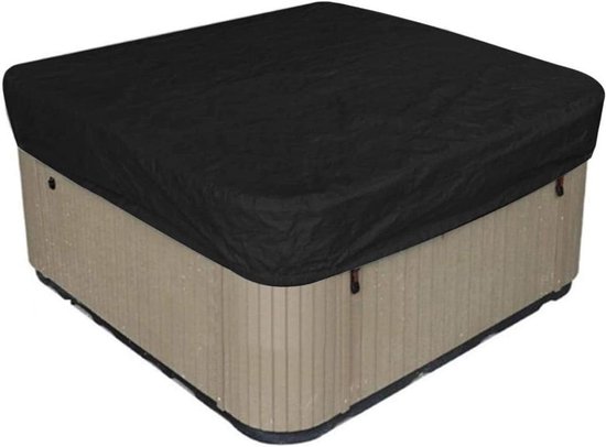 Whirlpoolabdeckung – Spa-abdeckung – Schutz Für Den Außenbereich – Wasserdicht, Uv-beständig – 220 X 220 X 30 Cm – Schwarz