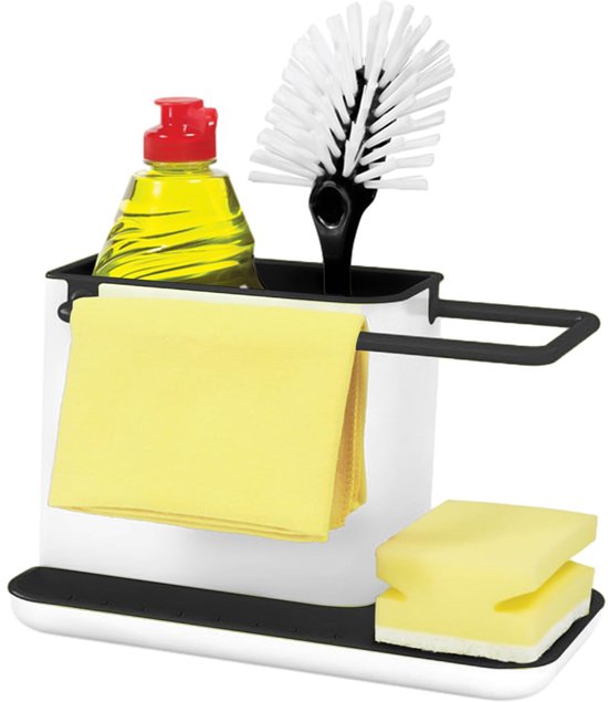 Küchenaufbewahrungsbox In Schwarz-weiß – Multifunktional – 1 Stück – Kunststoff – 21 X 11 X 13,5 Cm