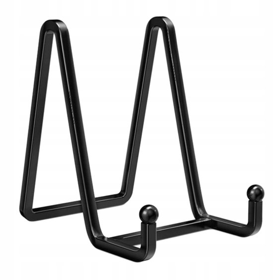 Minimalistische Metallstaffelei, Schwarz, 119 Cm