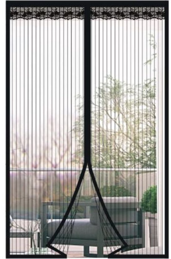 Schwarzes Magnetisches Moskitonetz, 100 X 205 Cm