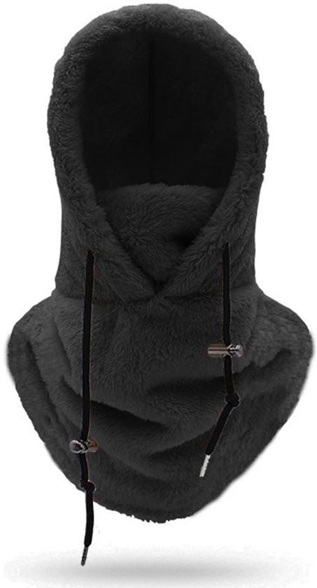 Winter-sturmhaube，kopfbedeckung Für Radfahren Und Outdoor-aktivitäten，wärmend Und Atmungsaktiv，warmer Schal Und Gesichtsmaske，schwarz