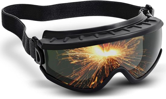 Schweißerschutzbrille – Augenschutzbrille – Für Schweißarbeiten – Ir-schutzstufe 5 – 16 X 75 Cm – Schwarz
