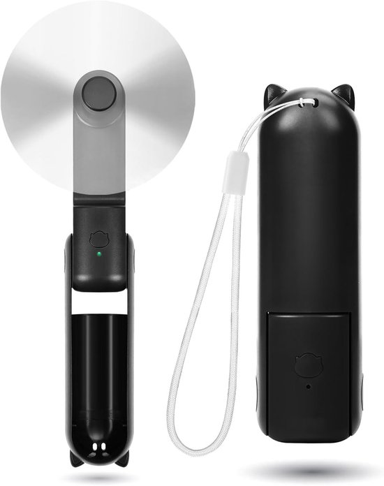 Mini-handventilator，tragbarer Usb-ventilator Mit Akku Für Reisen (schwarz)