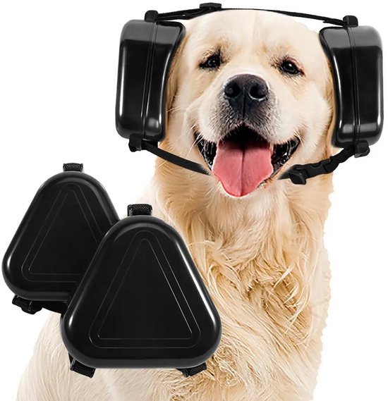 Hundeohrenschützer – Geräuschunterdrückende Kopfhörer – Schwarz