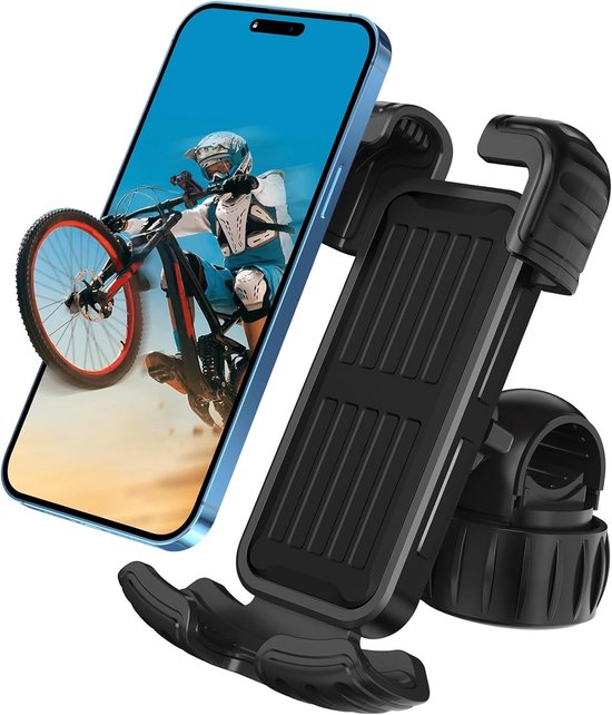 Fahrrad-handyhalterung – 360° Verstellbare Lenkerhalterung – Schnellmontagesystem – Für E-bikes, Mountainbikes Und Radtouren – Schwarz