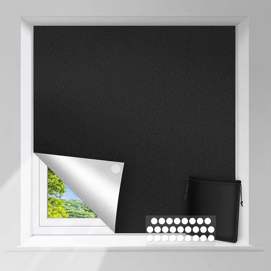 Verdunkelungsrollo – 150 X 300 Cm – Schwarz