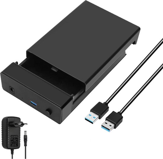 Externes Gehäuse Für Festplatte/ssd – Usb 3.0 – 2,5/3,5 Zoll – Schwarz