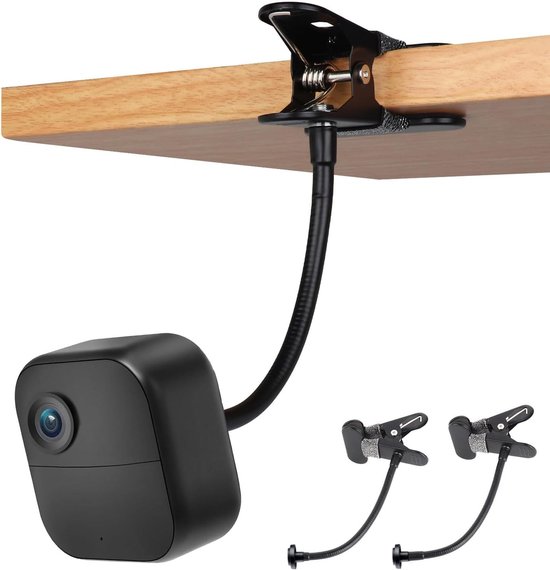 2-teiliges Set Flexibler Klemmen，20 Cm Langer Schwanenhalsarm (schwarz)