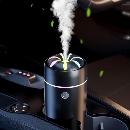 Tragbarer Kleiner Luftbefeuchter Mit Nebelfunktion, Auto-lufterfrischer, Aromaöl-diffusor, Geeignet Für Schlafzimmer, Büro Und Zuhause (schwarz)
