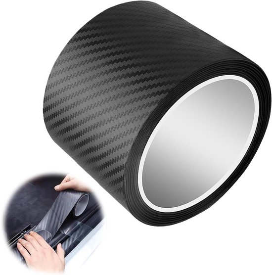 Schwarze Kohlefaserfolie – 10 Cm X 3 M – Selbstklebend