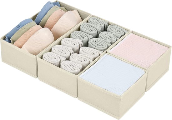 Schubladenorganizer – 4-teiliges Kleiderschrank-organizer-set – Schwarz