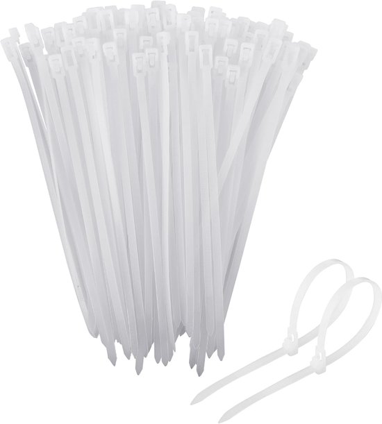 Schwarze Kabelbinder – 250 Stück – 300 Mm X 4,8 Mm – Selbstsichernde Kabelbinder – Geeignet Für Den Innen- Und Außenbereich
