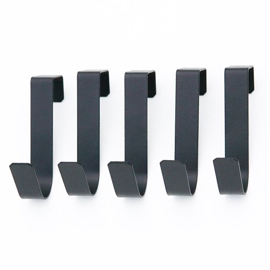 S-haken，5er-pack，edelstahl，wasserdichte Duschtürhaken，geeignet Für Badezimmer Und Rahmenlose Glastüren，22 Mm (7/8 Zoll)，schwarz