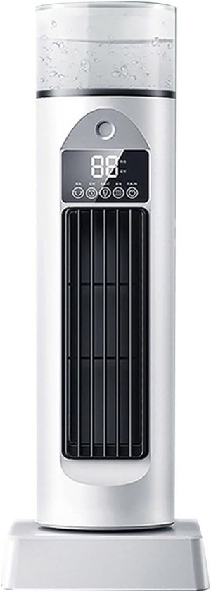 Turmventilator Ohne Rotorblätter，120° Oszillierend，6 Windgeschwindigkeiten，stand- Und Tischmodell Für Schlafzimmer Und Wohnzimmer (weiß)
