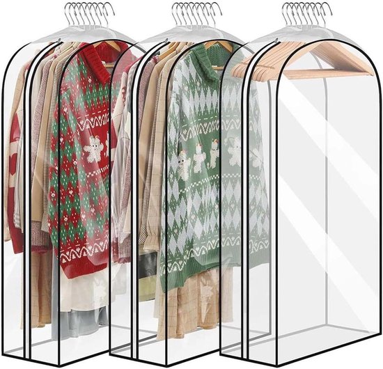 Transparente 10-zoll-kleidersäcke Für Abstellkammern – 3er-pack