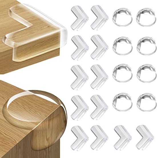 20 Stück Transparente Ecken- Und Kantenschutzleisten Für Babys Und Kinder – Selbstklebend, Aus Weichem Pvc, Für Tische Und Möbel