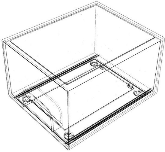 Stapelbare Aufbewahrungsschubladen – Einteilig – Acryl – Mit Antirutschmatte – Transparent