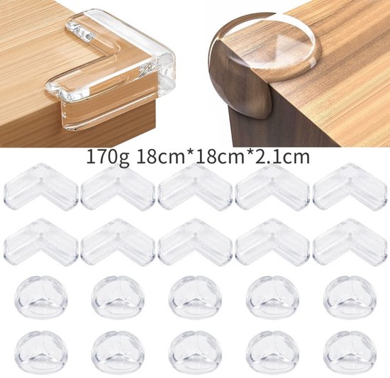 Eckenschutz Für Babytische, Transparente Eckenschützer, Möbeleckenschützer, Eckenschutz, Babysicherheitsprodukte, 20er-packung