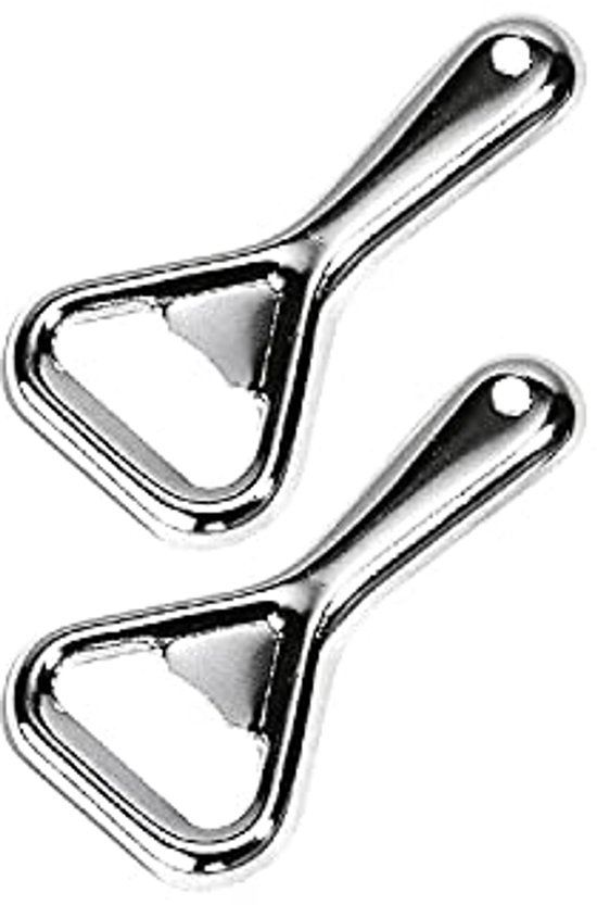 Flaschenöffner Aus Metall – 2 Stück – Stahl – Silber – Kompakt Und Robust