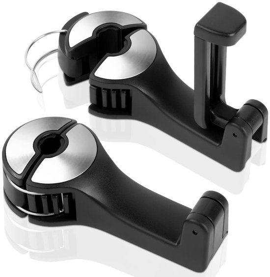 Nthproducts，auto-kopfstützenhaken，multifunktionale Handyhalterung，drehbar Und Verstellbar，silber，halterung Für Handtaschen Und Rucksäcke