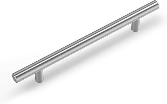 10er-pack Möbelgriffe – Küchengriffe 128 Mm – Silberfarben – Edelstahl Und Gebürstetes Nickel – Mittenabstand 128 Mm